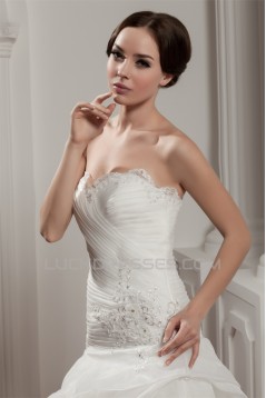 Sleeveless Satin A-Line Sweetheart Beautiful Wedding Dresses 2030936