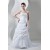 Soft Strapless Sleeveless Court Train Wedding Dresses 2030985