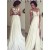 Elegant Illusion Bodice Lace Chiffon Wedding Dresses Bridal Gowns 3030006