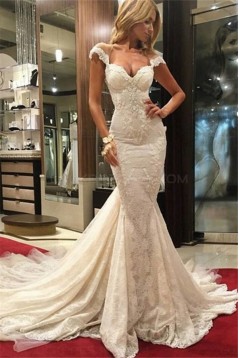 Mermaid Off-the-Shoulder Lace Wedding Dresses Bridal Gowns 3030014