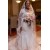 Mermaid 3/4 Length Sleeves Plus Size Lace Wedding Dresses Bridal Gowns 3030053