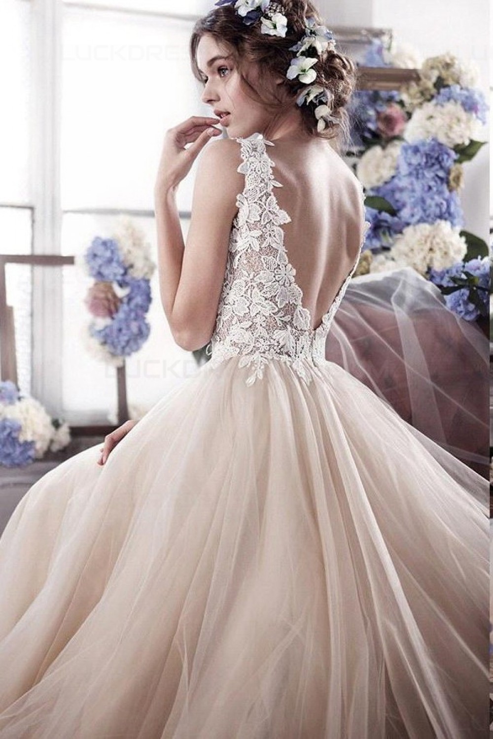 Lace Tulle Wedding Dresses Bridal Gowns 3030088