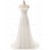 A-Line Lace Chiffon V-Neck Wedding Dresses Bridal Gowns 3030131