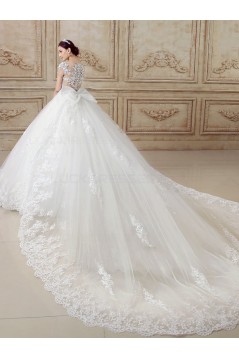 Ball Gown Lace Tulle Wedding Dresses Bridal Gowns 3030142