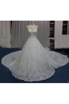 A-Line Sweetheart Lace Wedding Dresses Bridal Gowns 3030171