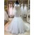 Mermaid Lace Illusion Neckline Wedding Dresses Bridal Gowns 3030189