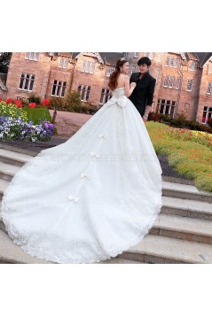 Sparkly Lace Ball Gown Crystal Wedding Dresses Bridal Gowns 3030195