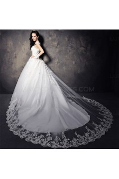 Ball Gown Cap Sleeves Lace Wedding Dresses Bridal Gowns 3030196