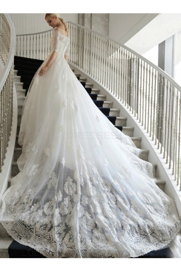 Lace Off-the-Shoulder Wedding Dresses Bridal Gowns 3030203