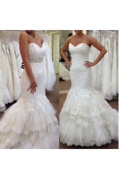 Mermaid Sweetheart Lace Wedding Dresses Bridal Gowns 3030248