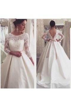 Long Sleeves Lace Wedding Dresses Bridal Gowns 3030283